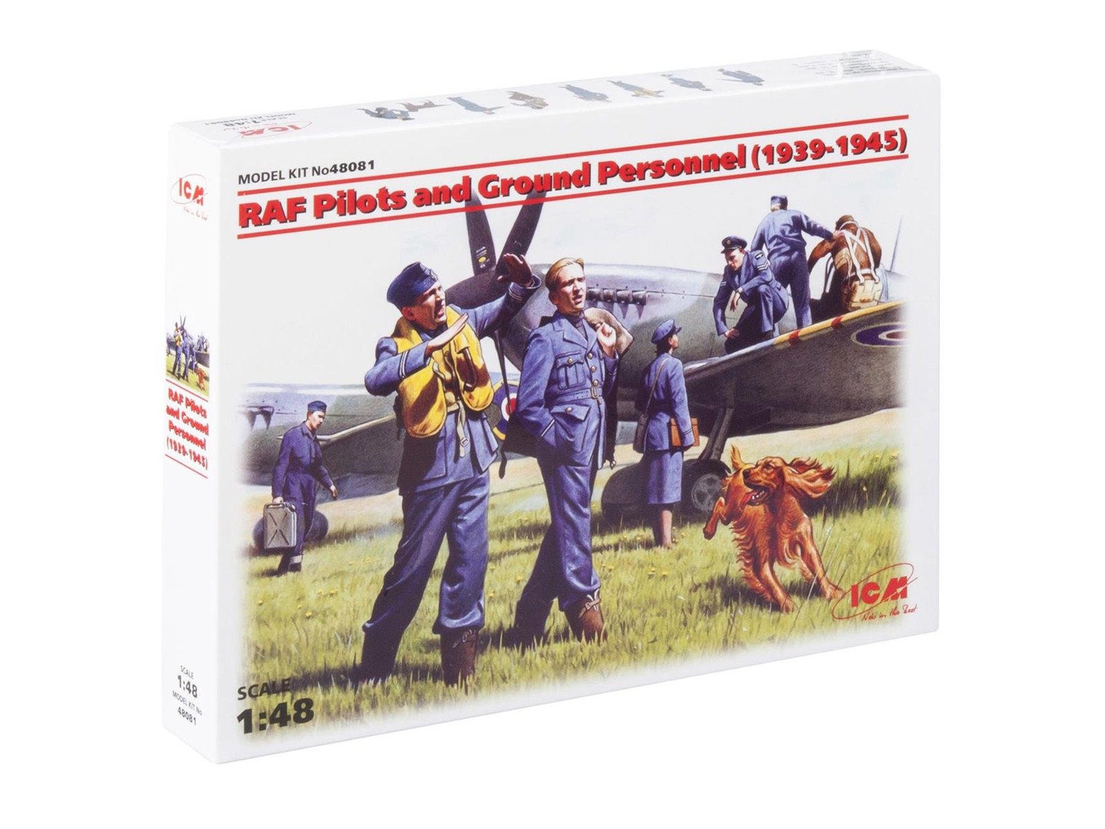 ICM 48081 RAF Pilots and Ground Personnel 1939-1945 1:48 Scale Kit