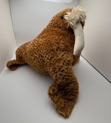 Sea World Brown Walrus Plush soft Stuffed Animal Marine 14'' Sea World Theme Park