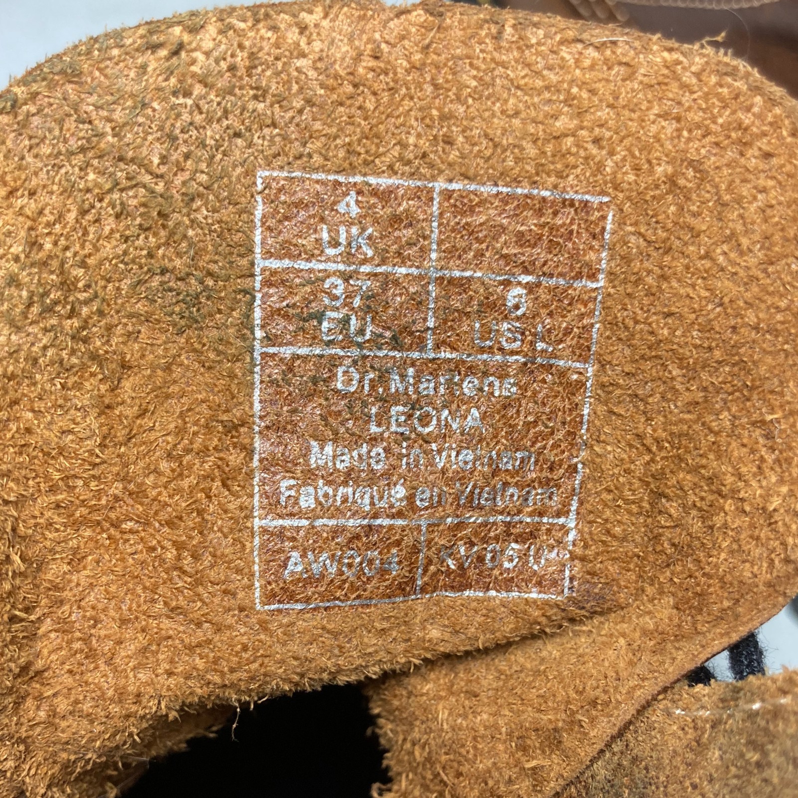 Doc Martens Leona Platform Boots Butterscotch Brown Leather US 6 EU 37 Lace Up thumbnail 10