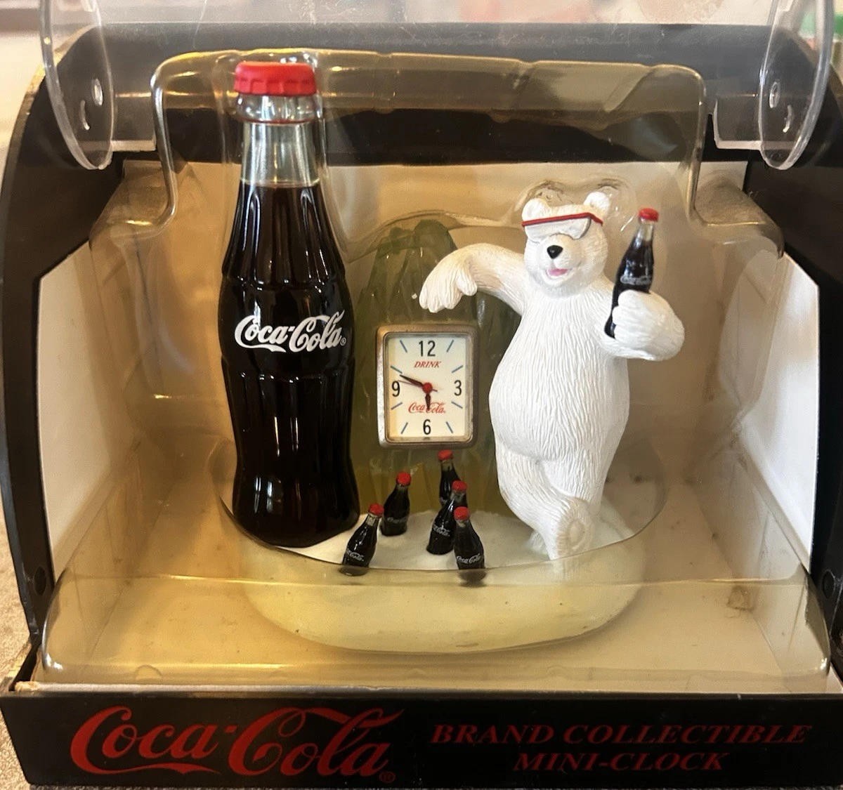 Coca Cola Polar Bear Clock Indiana Collectible Coca Cola Clocks