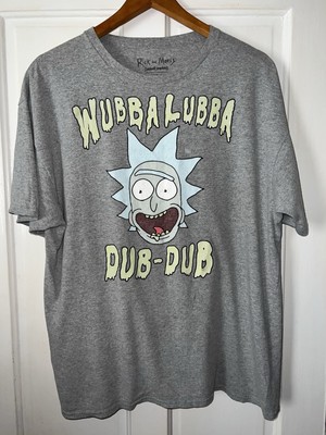 Rick And Morty Wubba Lubba Dub Dub Shirt Authentic Adult Swim Mens Size XL