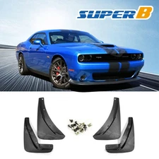 4PCS Front & Rear Mud Flaps Rock Splash Guards Fit 2015-2023 Dodge Challenger