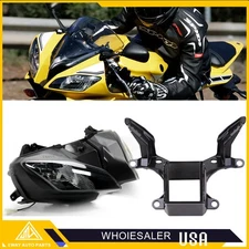 For Yamaha YZF-R6 YZF R6 08-16  Headlight Assembly w/ Upper Fairing Stay Bracket