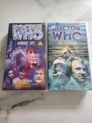 Doctor Who VHS Konvolut - Warriors  Gate & Four to Doomsday - 2 Kassetten Lot, BBC, PG
