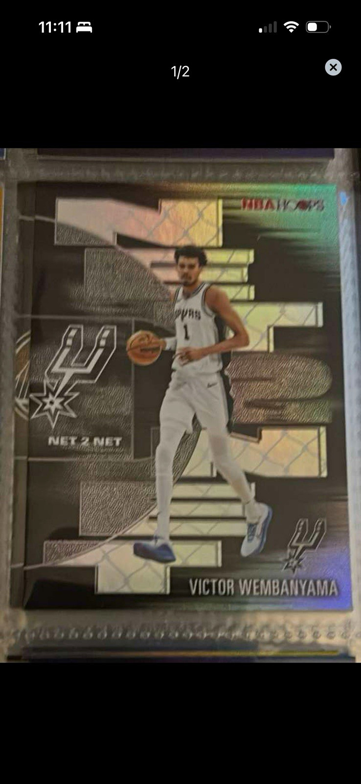Topps NBA Hoops 2025-26 Victor Wembanyama Spurs Net 2 Net Insert #NTN-28