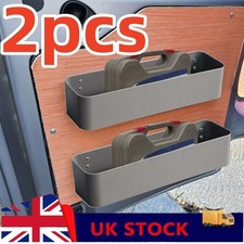 2PC Van Camper Universal Fit Storage Pocket Shelf Racking Tool Storage Barn Door