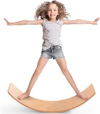 Kid's Balance Wobble Board Seesaw Rocker Training Board