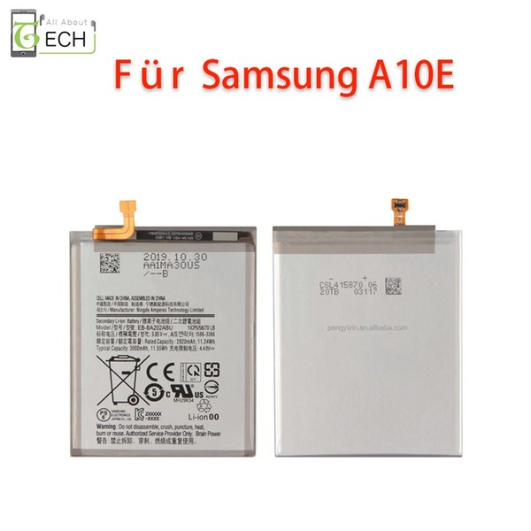 Ersatz Akku Für Samsung Galaxy A10E EB-BA202ABU 3000Mah Accu Batterie Battery-image