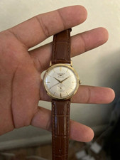 Longines Flagship Swiss Auto Small Seconds 35mm Yellow Gold Brown Leather Box