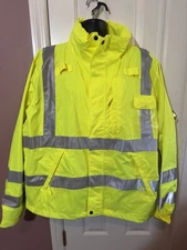 Protective Industrial Products XL Coat 300 D Poly/PV Coated Type R Class 3