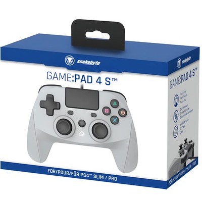 GW051f Joypad snakebyte Gamepad wired 4S grau PS4 Neu & OVP