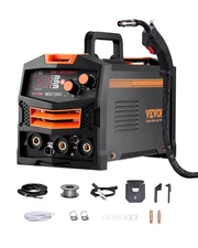 MIG Welder 130Amp Welding Machine 2-in-1 Gas MIG/Gasless Flux Core MIG Welder