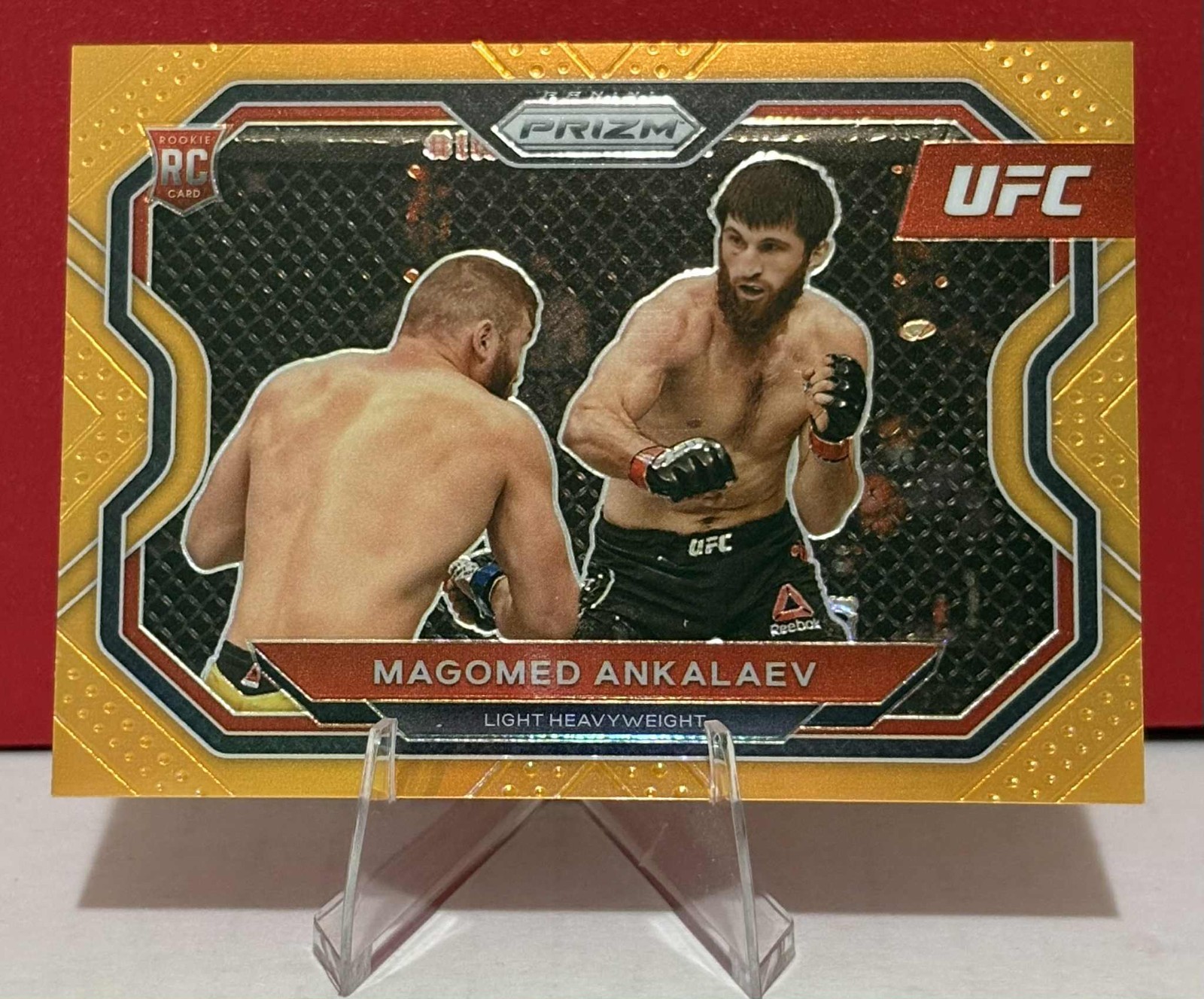 2021 Panini UFC Prizm #123 MAGOMED ANKALAEV Orange Prizm 20/99 ROOKIE