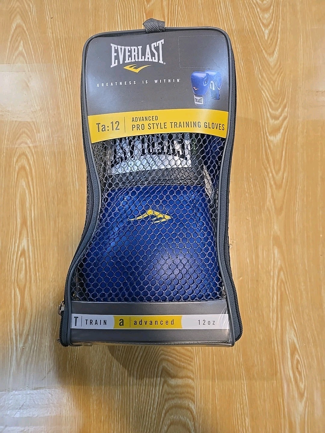 Everlast Advanced Pro Style Training Gloves Tail 12 #2316 L 12 Oz Blue