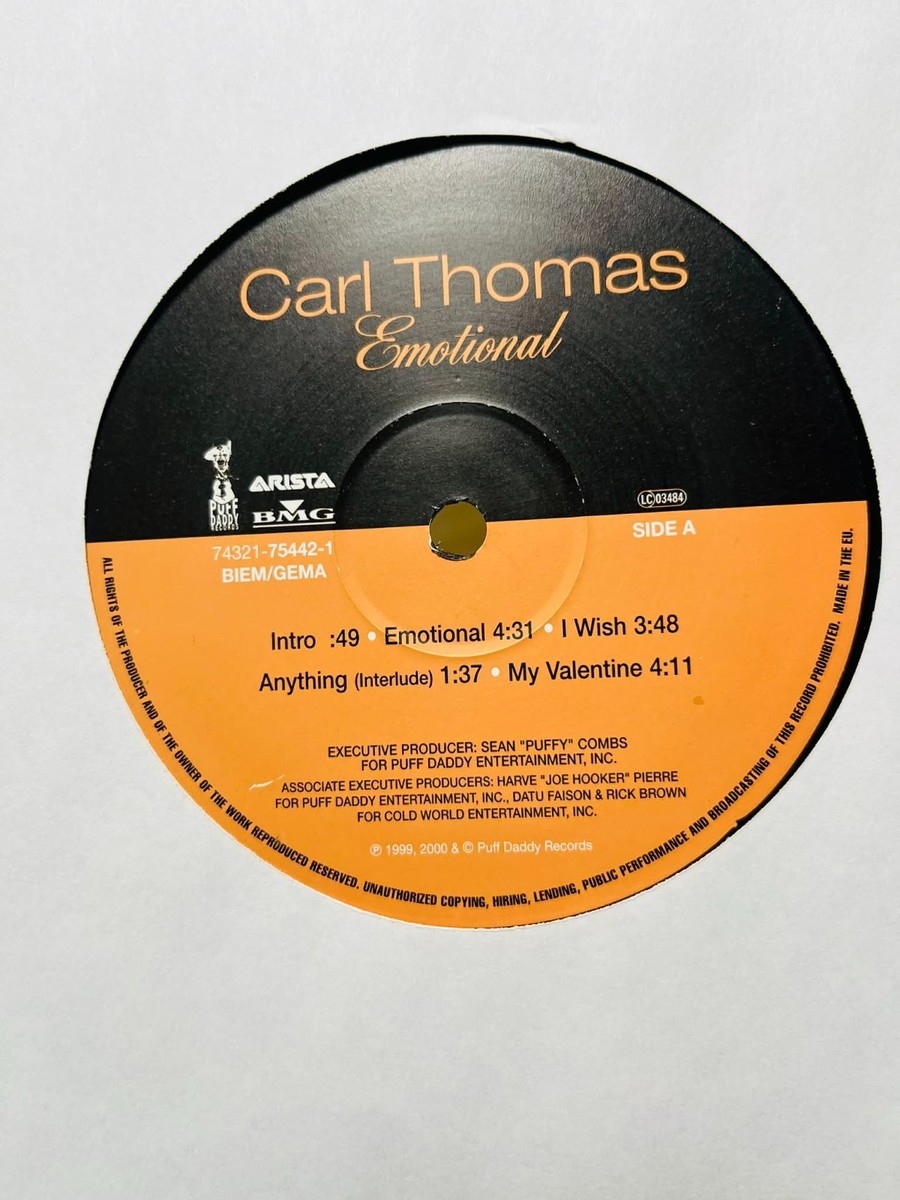 Carl Thomas / Emotional 2000 EU Original 2LP Arista Records