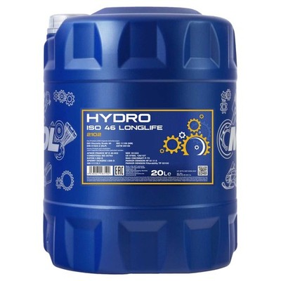 20 (1x20) Liter MANNOL Hydro ISO HLP 46 Hydrauliköl VDMA 24318, DIN 51524/2