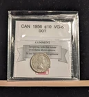 1956 DOT  Coin Mart  Graded Canadian,  ¢10  Cent, **VG-8**