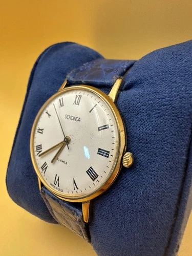 Vintage USSR Sekonda 23 Jewels Luch 2209 Watch Au10 Gold Plated Runs **Project** image 3