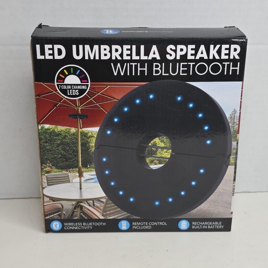 it. Innovative Technology ITSBO-514 LED Umbrella Speaker wit
