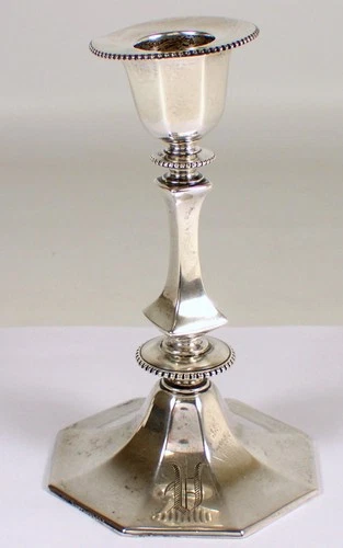 RARE Antique Reed & Barton Signed 231g Sterling Silver 5.5" Candle Stick Holder