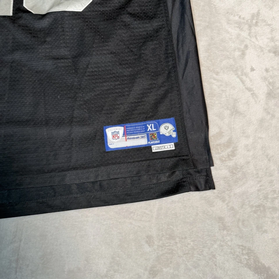 Camiseta De Colección Oakland Raiders Para Hombres XL Negra Randy Moss NFL Fútbol Cosida Foto 2 de 4