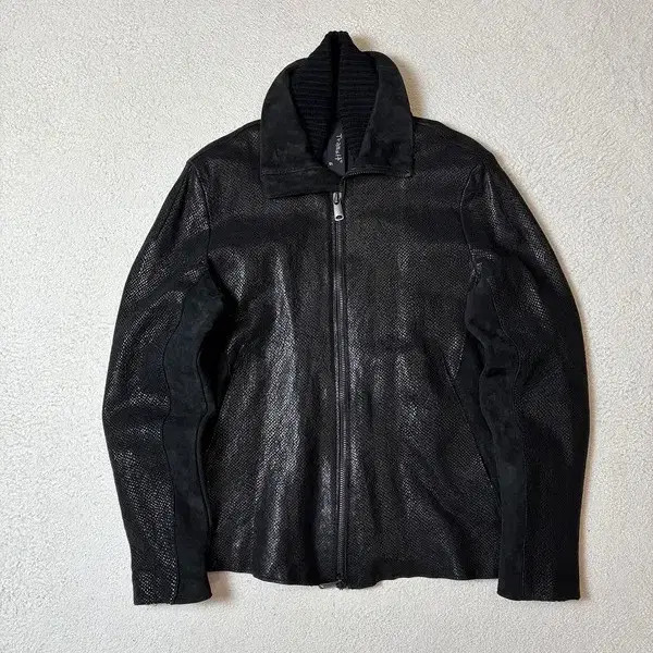 Transit Python Pattern High Neck Lambskin Leather… - image 6