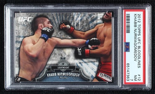 2012 Topps UFC Bloodlines Khabib Nurmagomedov #12 PSA 7 Rookie RC 0p0f
