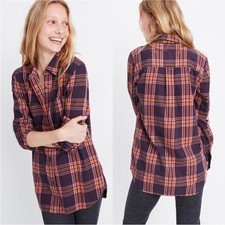 Madewell Classic Ex-Boyfriend Shirt Womens Fl...
