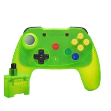 Retro Fighters Brawler64 Wireless 2.4G Controller Xtreme Green - New - N64