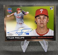 2025 Topps Chrome Platinum Tyler Phillips Auto RC #CPA-TP Rookie On Card. rookie card picture