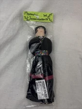 Handmade Navajo 10” Cloth Doll In By Joann Silversmith With Beads NIP