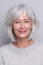 Platinum Blonde Short Bob 13x4 Lace Front 100 Human Hair Wig for Women