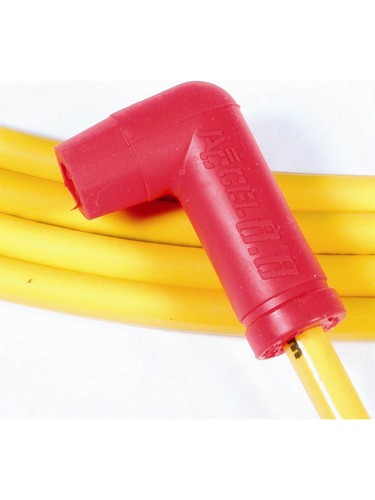 Accel Spark Plug Wire Set Spiral Core 8.8 mm Yellow 90 Degree Plug Boots (8031) - Picture 1 of 12