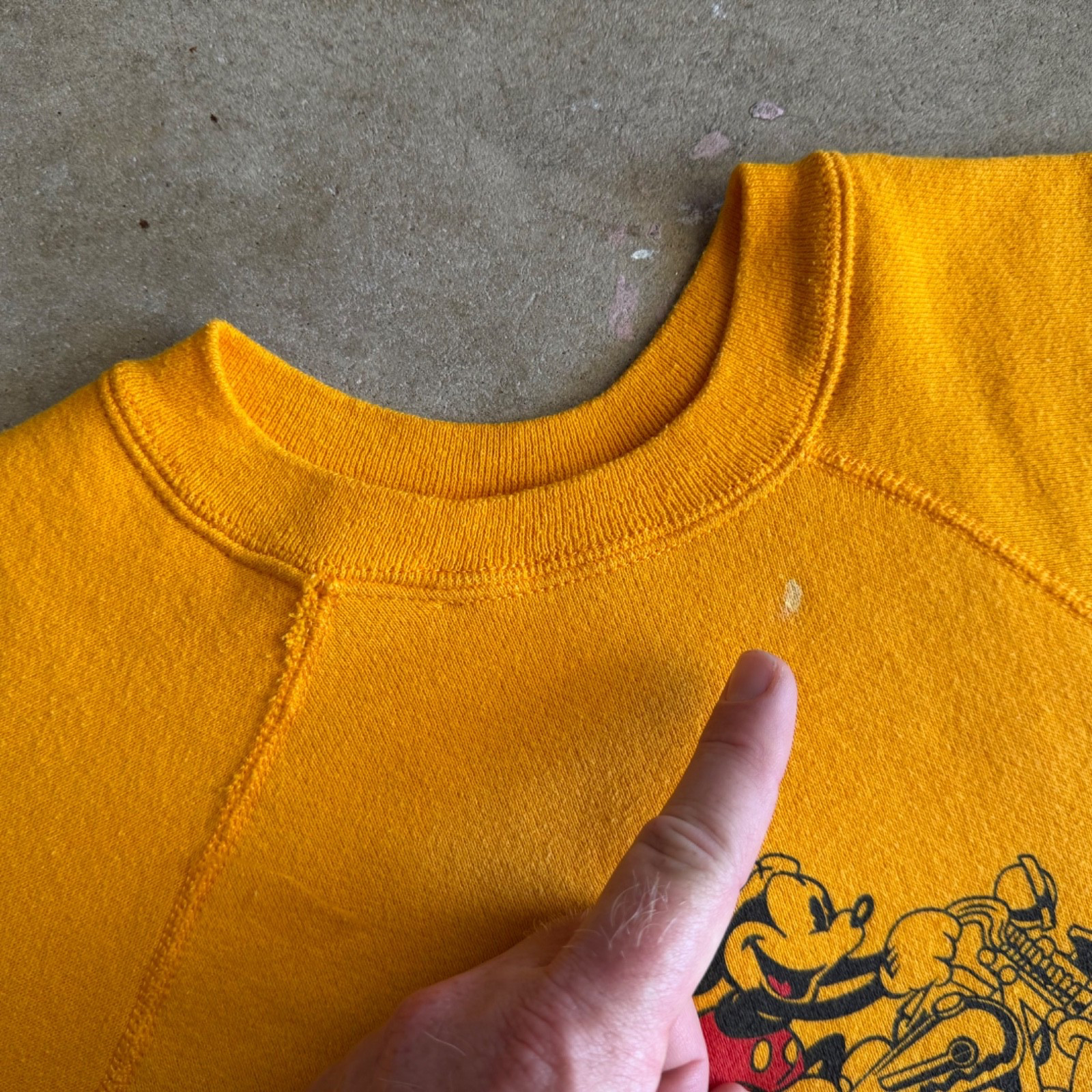 80s VINTAGE MICKEY MOUSE HARLEY DAVIDSON BIKER SWEATSHIRT SZ M DISNEY T-SHIRT