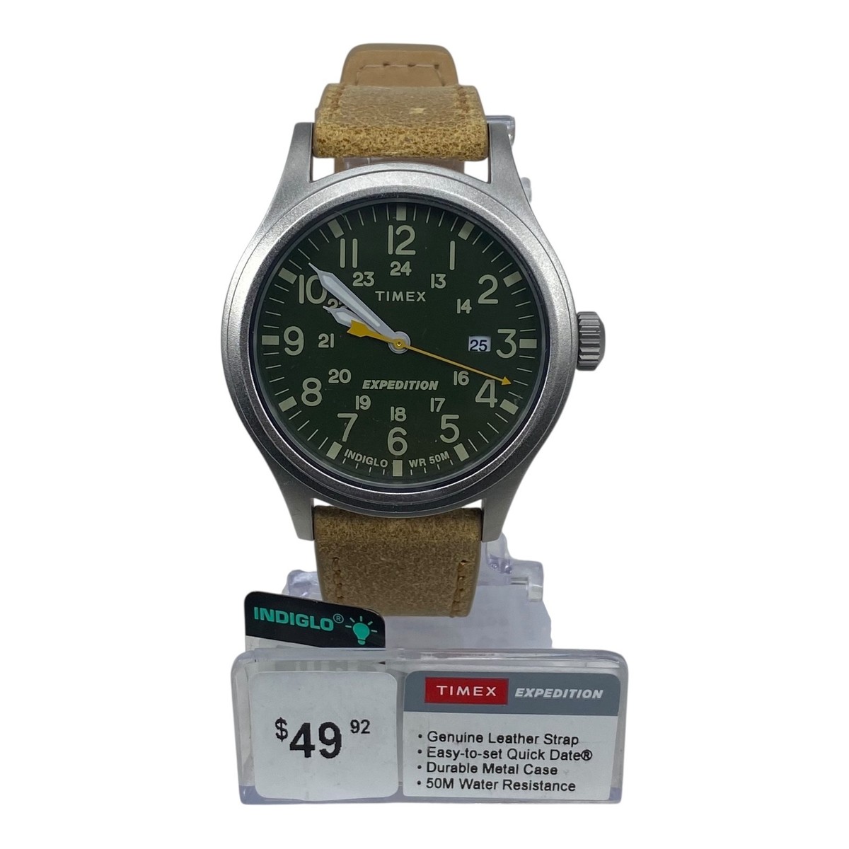 Timex Expedition Scout (40mm) Green Dial / Brown Leather 