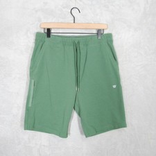 Mack Weldon Gym Shorts Ace Sweatshorts Mens Large Green Cotton Blend Drawstring