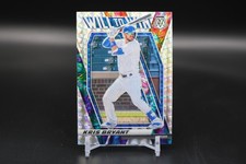 2021 Panini Mosaic Baseball Kris Bryant #WTW3 Will To Win Silver Mosaic Prizm