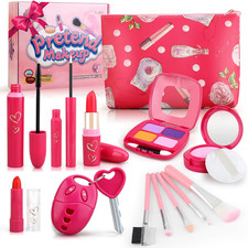 Toddler Girl Toys, Pretend Makeup Kit for Girls 3-5, Kids Play Makeup Set for Ki