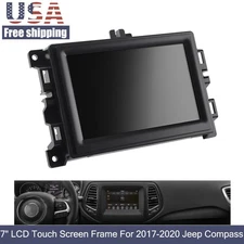7" LCD Touch Screen w/ Frame For 2017-2020 Jeep Compass Radio Navigation Replace