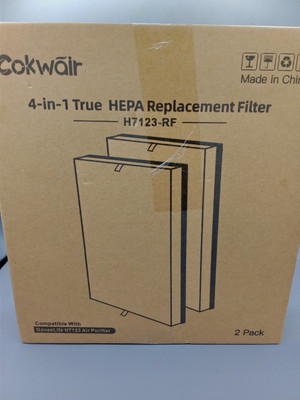 Cokwair 4-in-1 True HEPA Replacement Filter H7133-RF (2 Pack)  GoveeLife Compat