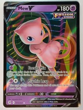Mew V 113/264 Holo V Rare Fusion Strike Pokemon Near Mint on eBay
