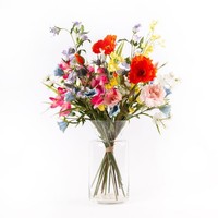 Artplants KüNstlicher Feldblumenstrauß Cindana, Bunt, 70Cm, Ø45Cm