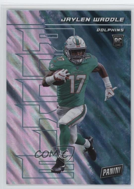 2021 Panini Player of the Day Rookies Silver Jaylen Waddle #70 Rookie RC 1dm4