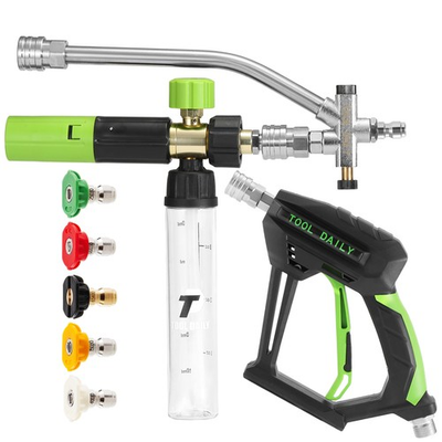 #ad Short Pressure Washer Gun with Mini Foam Cannon Dual Connector $54.80