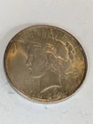 1922 Peace Dollar Neat Toner ! AU Condition (Scratch)