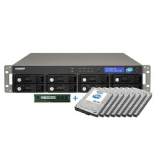 Image of Qnap TS-859U-RP 1GB RAM + 8x250GB HDD NAS With 1 Power Supply 2U Rack Server
