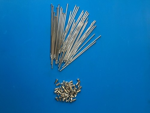 Kit 40 Raggi E Nipples Per Motocicli - Diametro 3,5mm, Lunghezza 165mm, Dritti, Acciaio Zincato