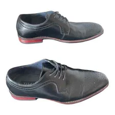 Yilote Oxford Men Shoes Lace-up Black Size 10