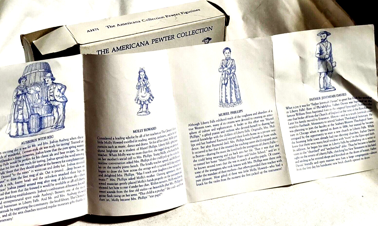 AH71 VTG Pewter Americana Collection Mini Miniature Figurines 1995 Keg