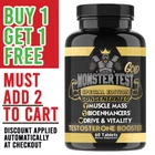 Angry Supplements Monster Test GOLD Test Booster Natural Energy Muscle 60ct